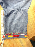 Oversize denim jacket measuring 11" sleeve length 