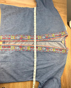 Oversize denim jacket measuring 56" bust