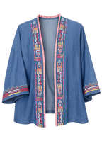 Oversized Denim Kimono | Size XL |  Plus Size 18 at Blue Sparrow Shop