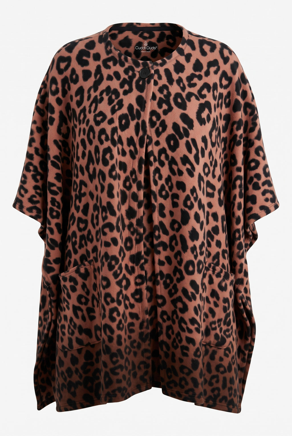 Oversized Fleece Poncho | One Size on white background