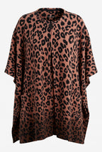 Oversized Fleece Poncho | One Size on white background