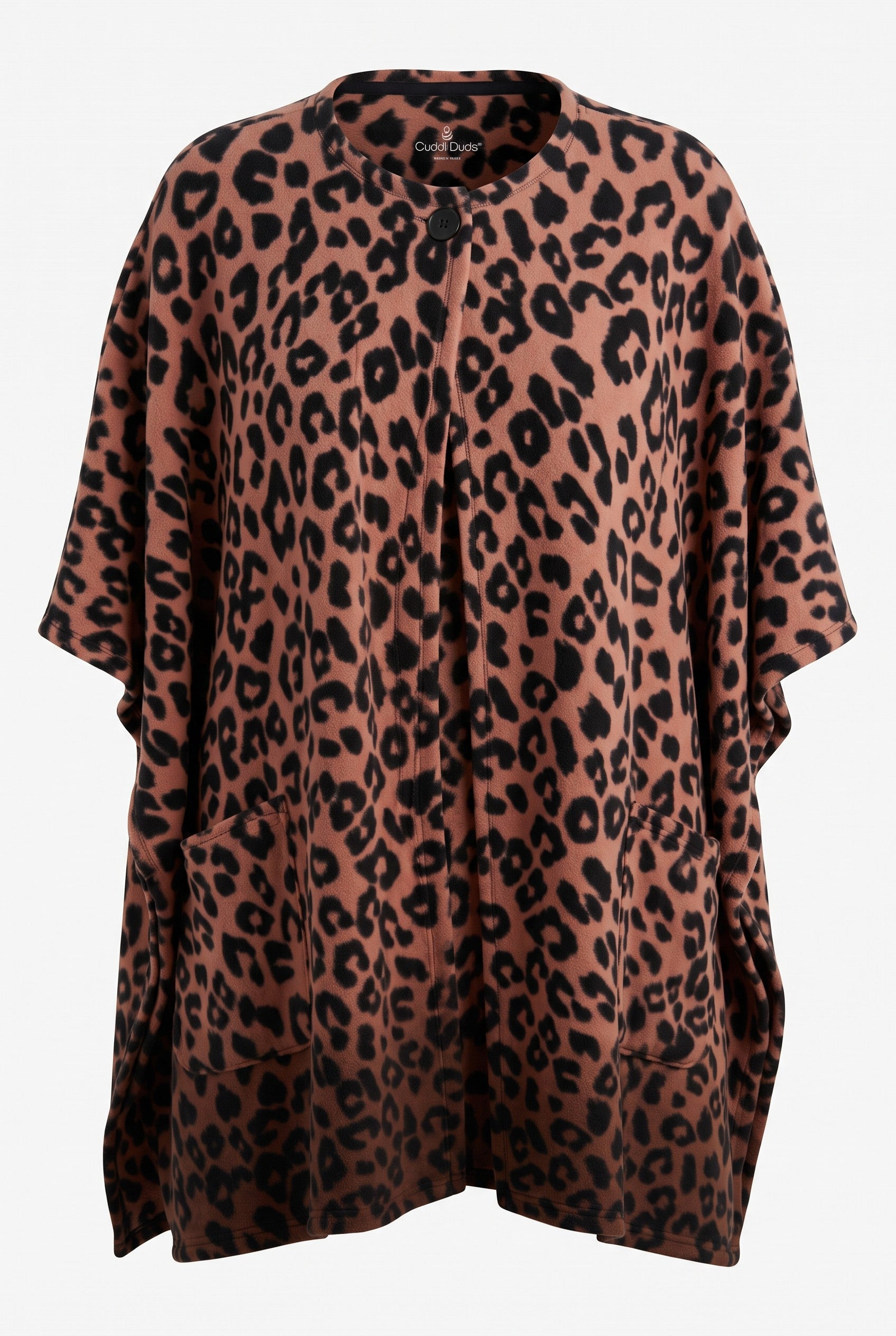 Oversized Fleece Poncho | One Size on white background
