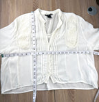 Oversized H & M boho peasant blouse measuring 19" shoulder to hem and 46" bust 