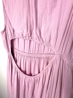 Pact 100% organic cotton tiered midi dress with open back