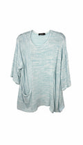 Pale_Blue_Sympli_Knit_Tunic_Top_with_front_pocket_detail_at Blue Sparrow Shop