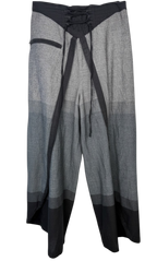 Pandora Beyond Fair Trade Wide Leg Wrap Pants | Ombré Gray Black | One Size+
