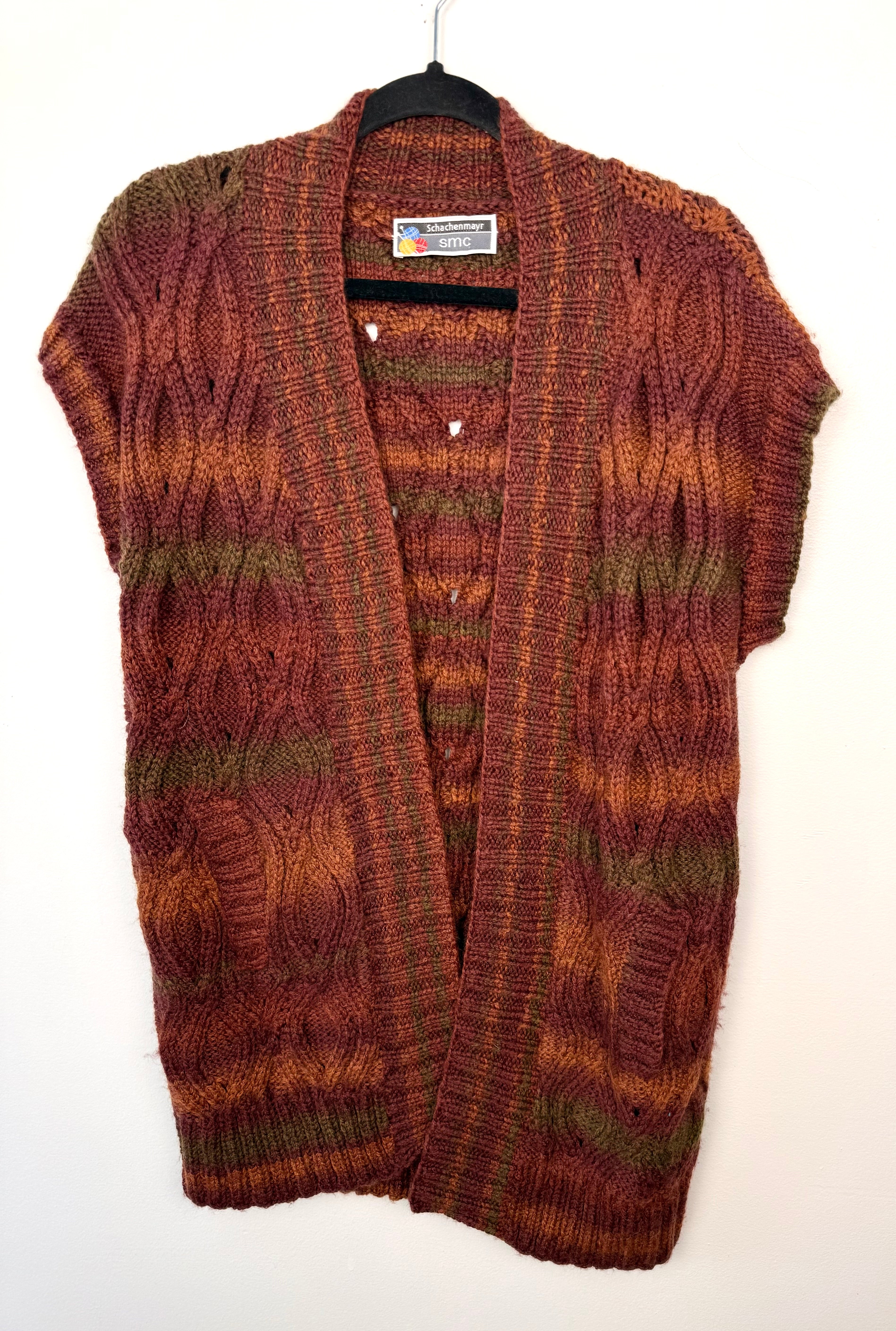  Paprika coloured Handmade Cardigan | Size S on hanger