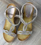 Patrizia wedge sandals with rhinestone detail 