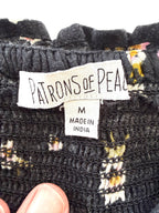 Patrons of peace boho pant inside tag made in India 