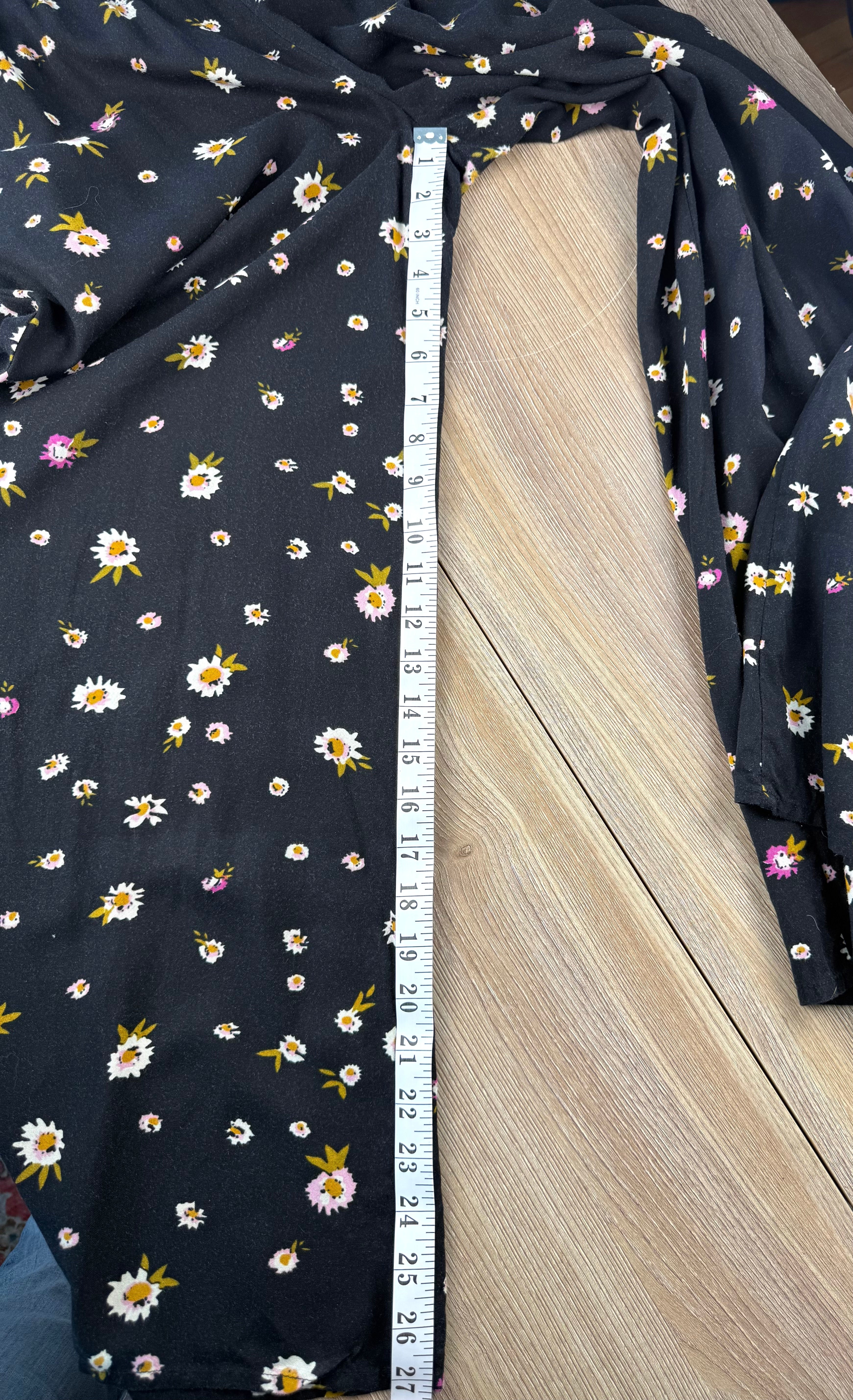 Patrons of peace boho pant measuring 27" inseam 
