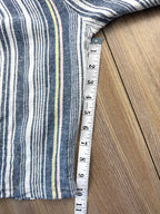 Picadilly Canada linen blend jacket with striped pattern for spring and summer  measuring 10" sleeve length