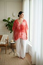 Umgee Tie Dye Tunic Top | Oversized Boho Cover Up | Resort Wear
