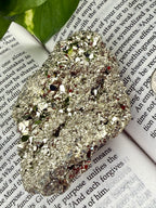 Pyrite on book