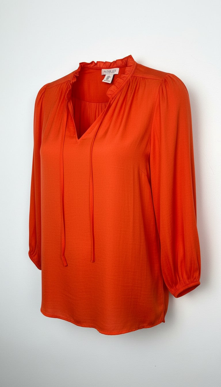 Rachel Zoe Silk-Look Blouse | Size M at Blue Sparrow Shop 