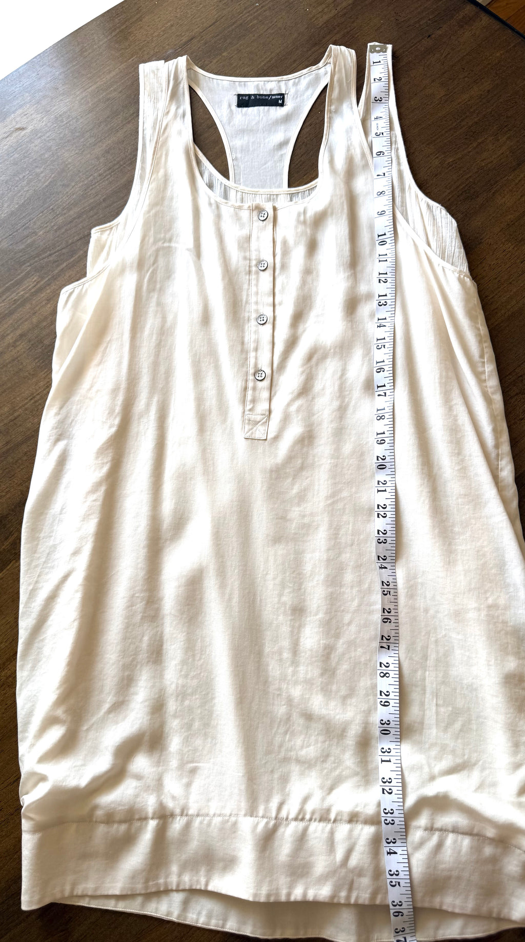 Rag & Bone Sleeveless Top | Dress at Blue Sparrow Shop measuring approx 36" length