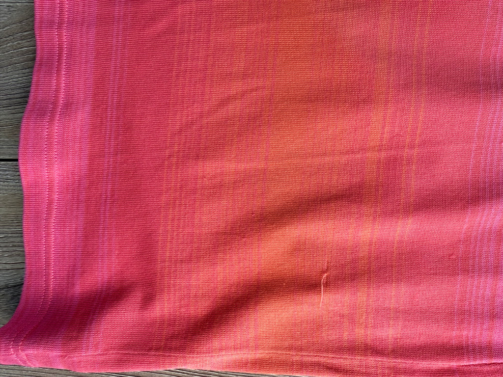 Ralph Lauren Pink Ombré Sleeveless Knit Dress Size L showing pull near hem