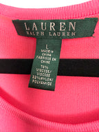 Ralph Lauren retro knit dress ombre pattern fabric tag 