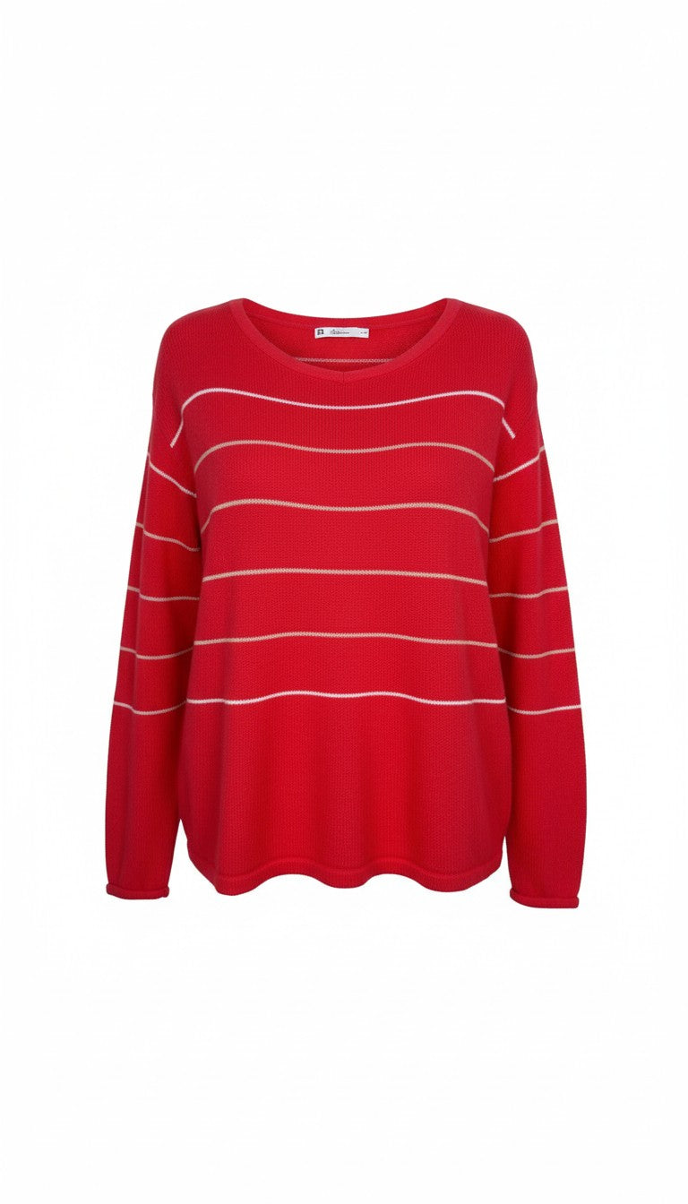 Reitmans Striped 100% Cotton Sweater XL at Blue Sparrow Shop