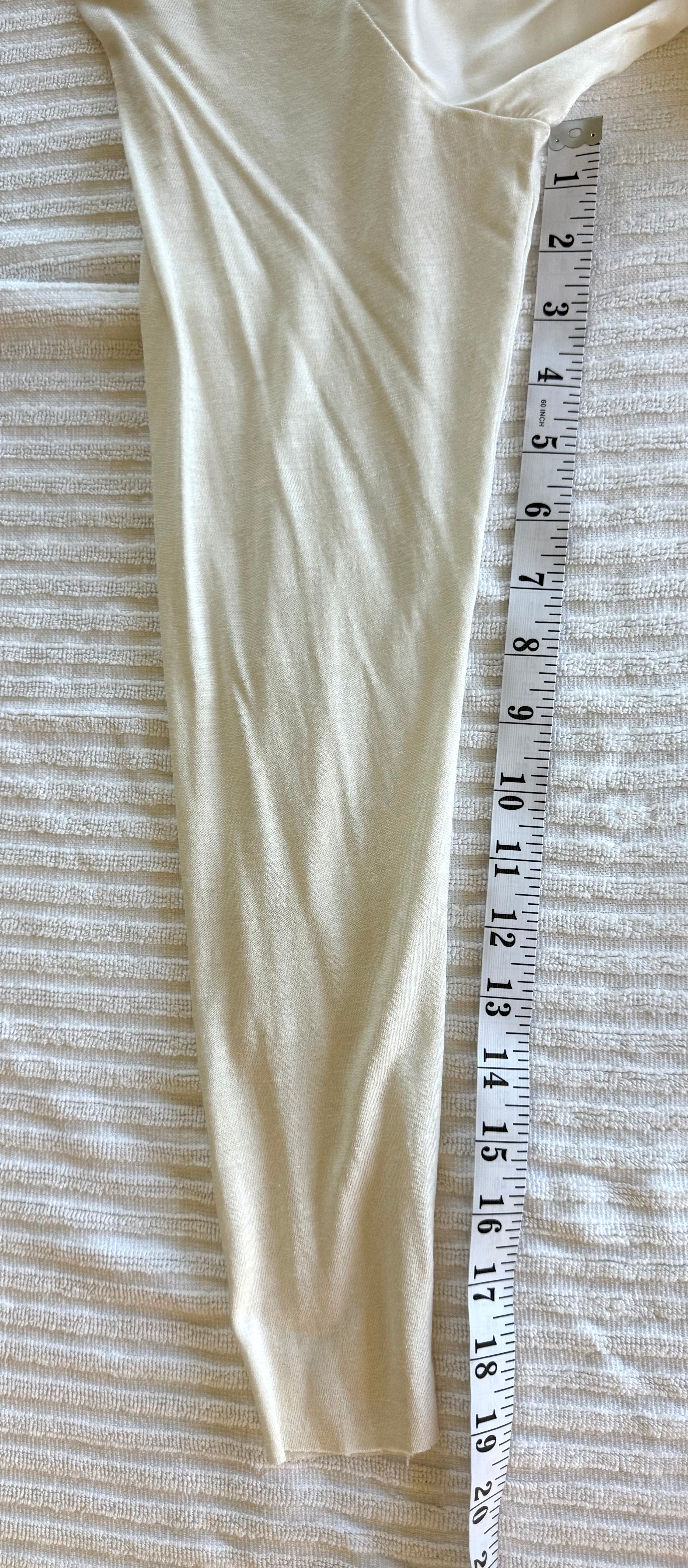 Resale Go Silk Washable Silk Long Sleeve Blouse at Blue Sparrow Shop measuring 19" sleeve