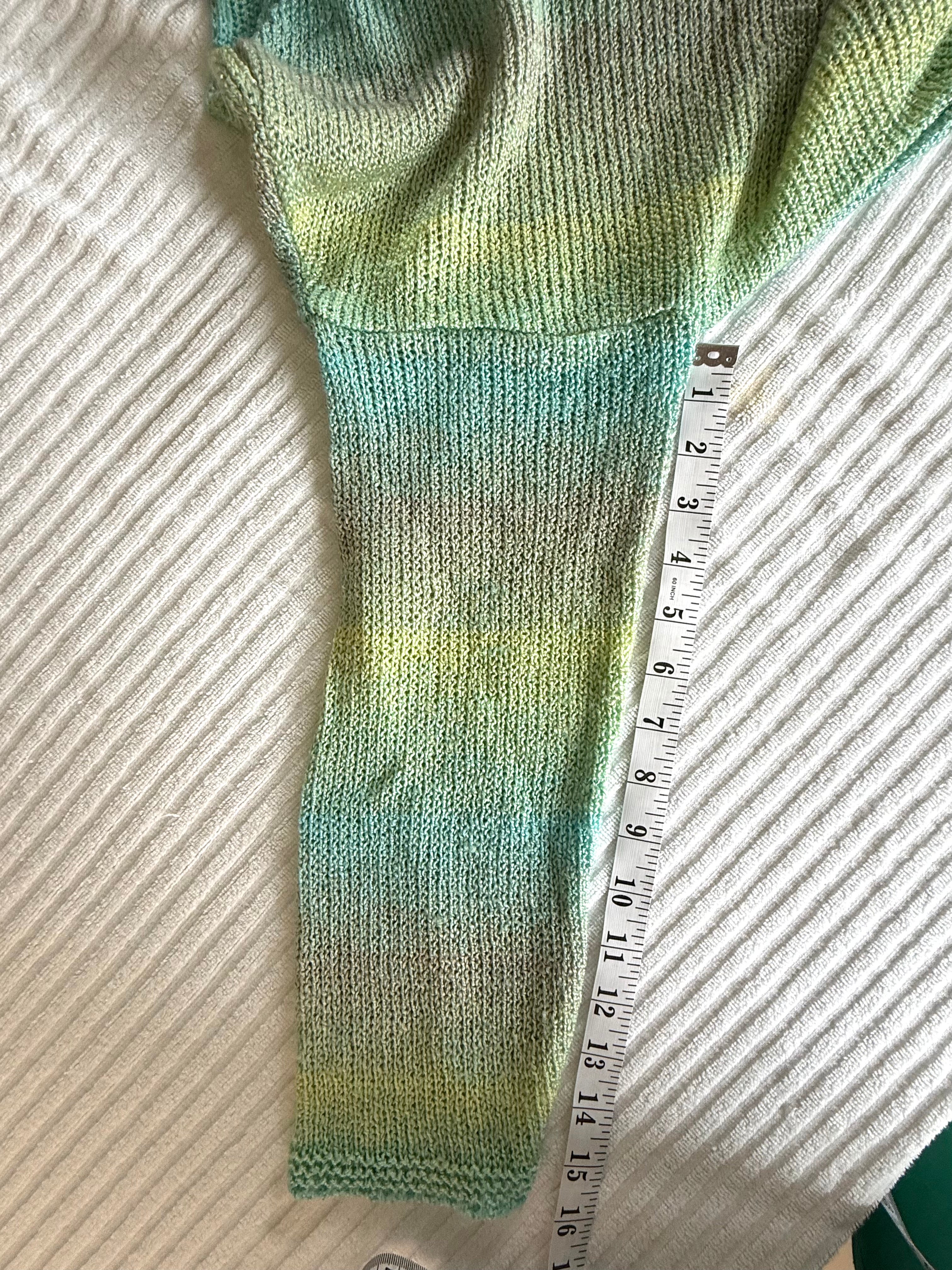 Resale Tricots Jean Marc Paris Made in France Sweater | Size M at Blue Sparrow Shop measuring 16" sleeve 