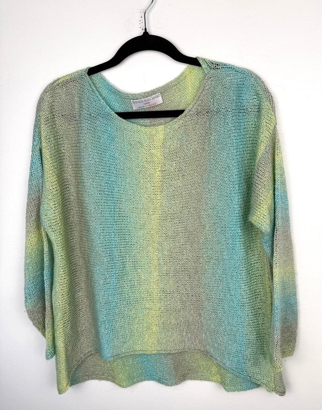 Resale Tricots Jean Marc Paris Made in France Sweater | Size M at Blue Sparrow Shop on hanger