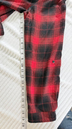 Ricki's Long Plaid Shirt with Belt | Size XL measuring 20" sleeve