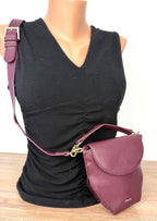 Riona Mini Crossbody Bag  at Blue Sparrow Shop on mannequin to show size 