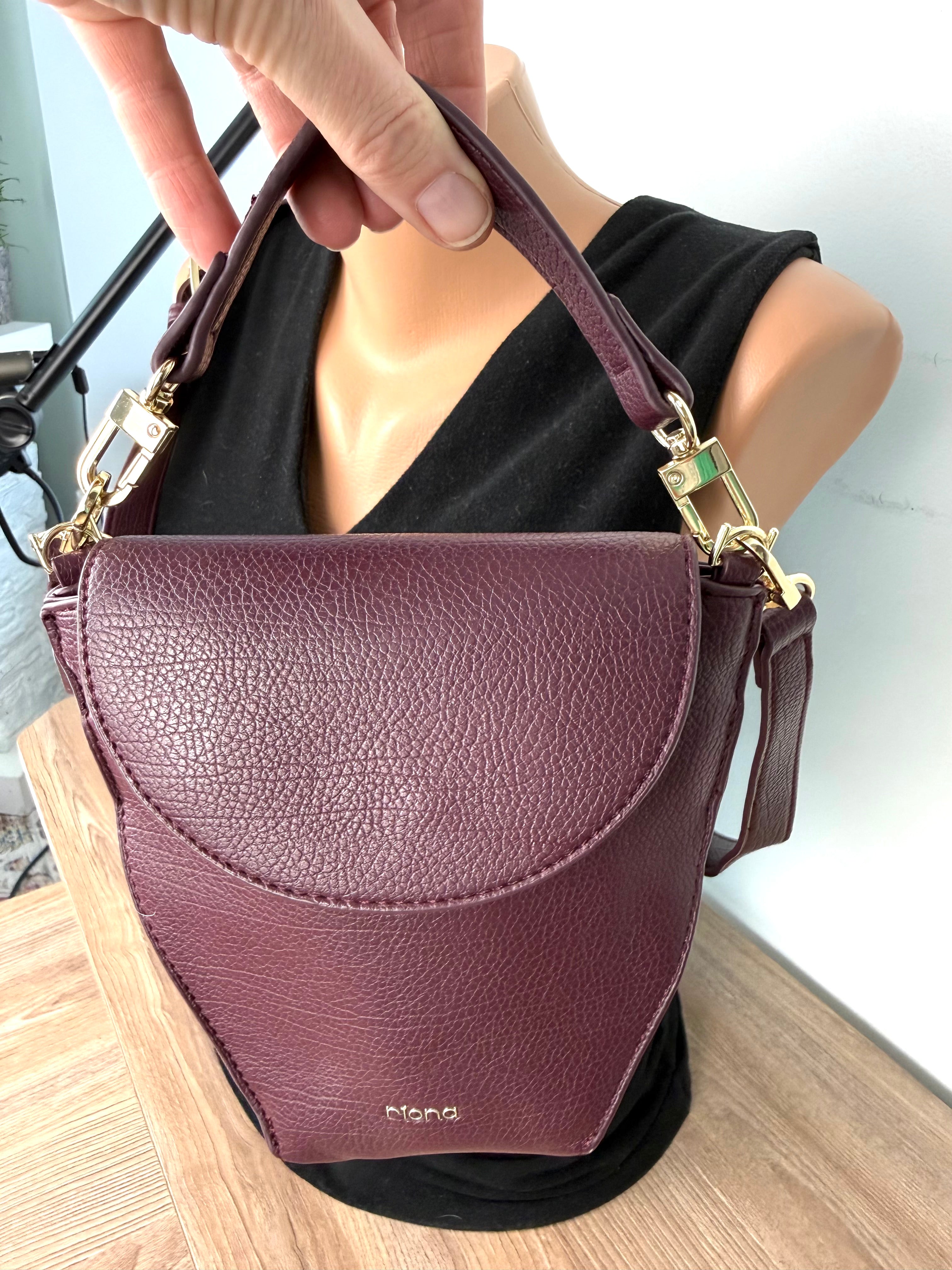 Riona Mini Crossbody Bag  at Blue Sparrow Shop showing smaller handle