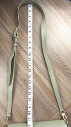  Riona Sage Green Crossbody Bag | RFID  protection travel purse measuring 21" adjustable strap drop 