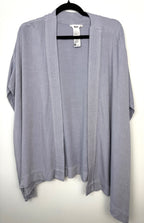 Roots oversized cardigan or kimono in denim blue on hanger