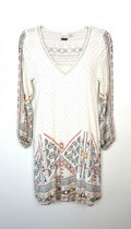 Roxy Boho Print Tunic Top | Dress | Size S at Blue Sparrow Shop