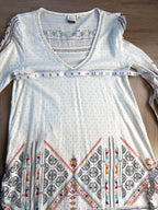 Roxy tunic dress showing measurement of 32" bust