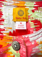 Ruby Rd label inside  Ruby Red Multi Coloured denim style jacket 