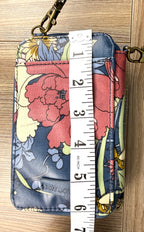 Sakroots Floral Crossbody Phone Wallet  measuring 6" tall 