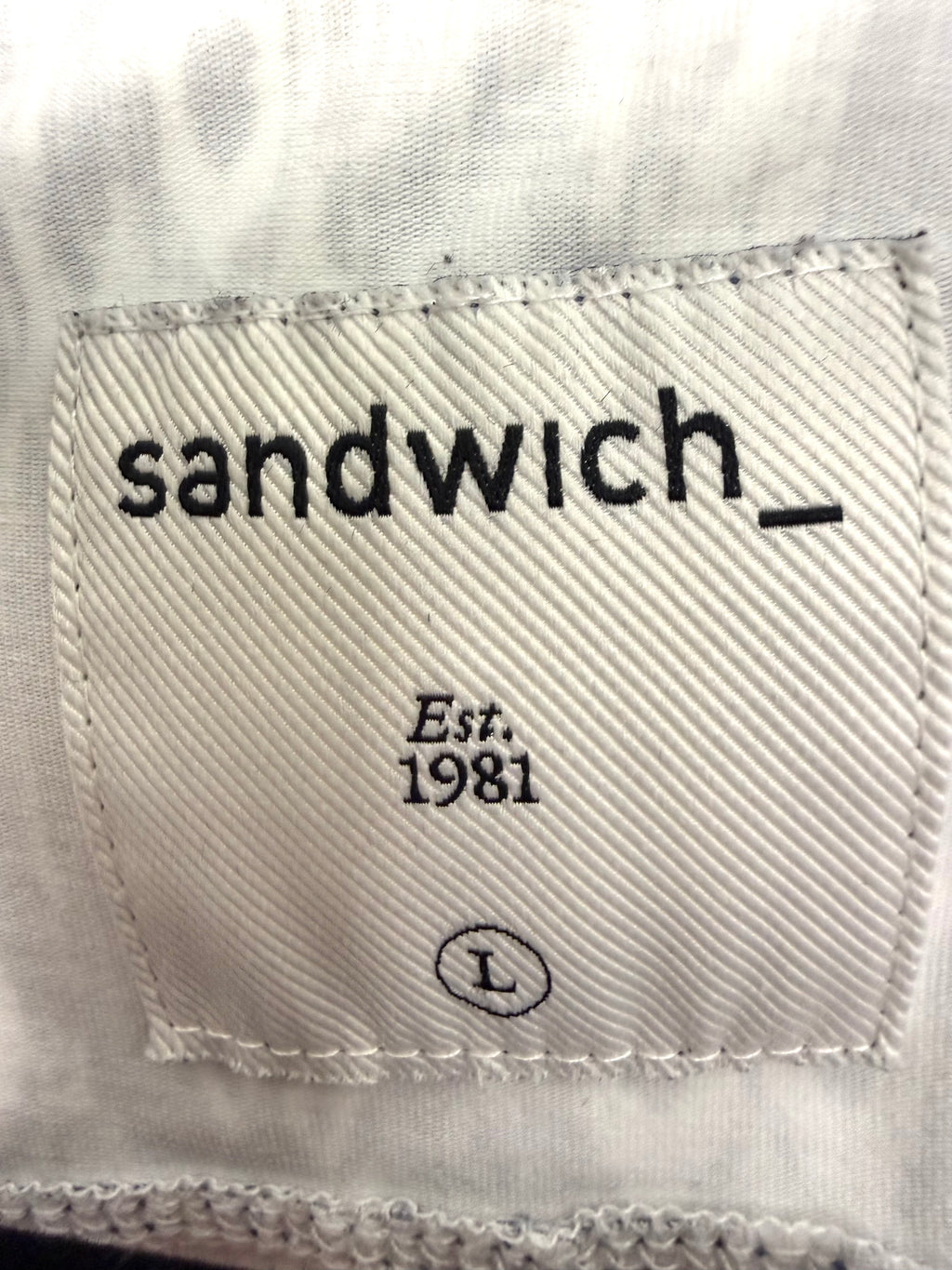 Sandwich brand jacket label 