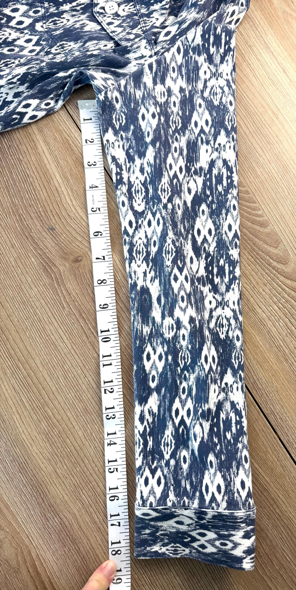 Sandwich brand jacket measuring 18.5" sleeve length