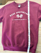 Schitts Creek Rose Apothecary sweatshirt measuring 25" from shoulder to hem 2