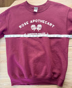 Schitts Creek Rose Apothecary sweatshirt measuring 38" bust