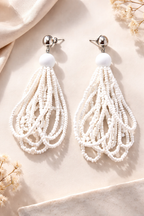 Seed Bead Tassel Earrings at Blue Sparrow Shop