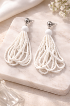 Seed Bead Tassel Earrings at Blue Sparrow Shop2