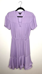 Simply Vera Vera Wang lavender short sleeve dress medium front view