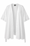 Oversized White Eyelet Kimono | Size 4X at Blue Sparrow Shop