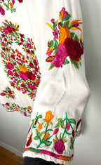 Sleeve detail on Embroidered Floral Tunic Blouse 