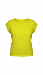 Stile Benetton — Bright Yellow Cap Sleeve Knit Top, Size M at Blue Sparrow Shop