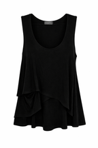 Sympli Black Sleeveless Tunic | Size 12