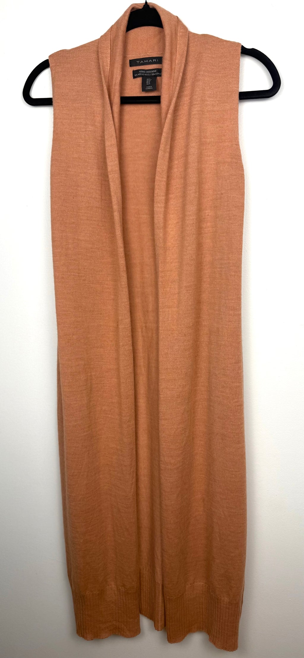 Tahari Merino Wool Blend Longline Duster | Cardigan at Blue Sparrow Shop