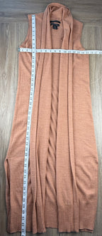Tahari Merino Wool Blend Longline Duster | Cardigan at Blue Sparrow Shop measuring 30" bust and 43" shoulder to hem