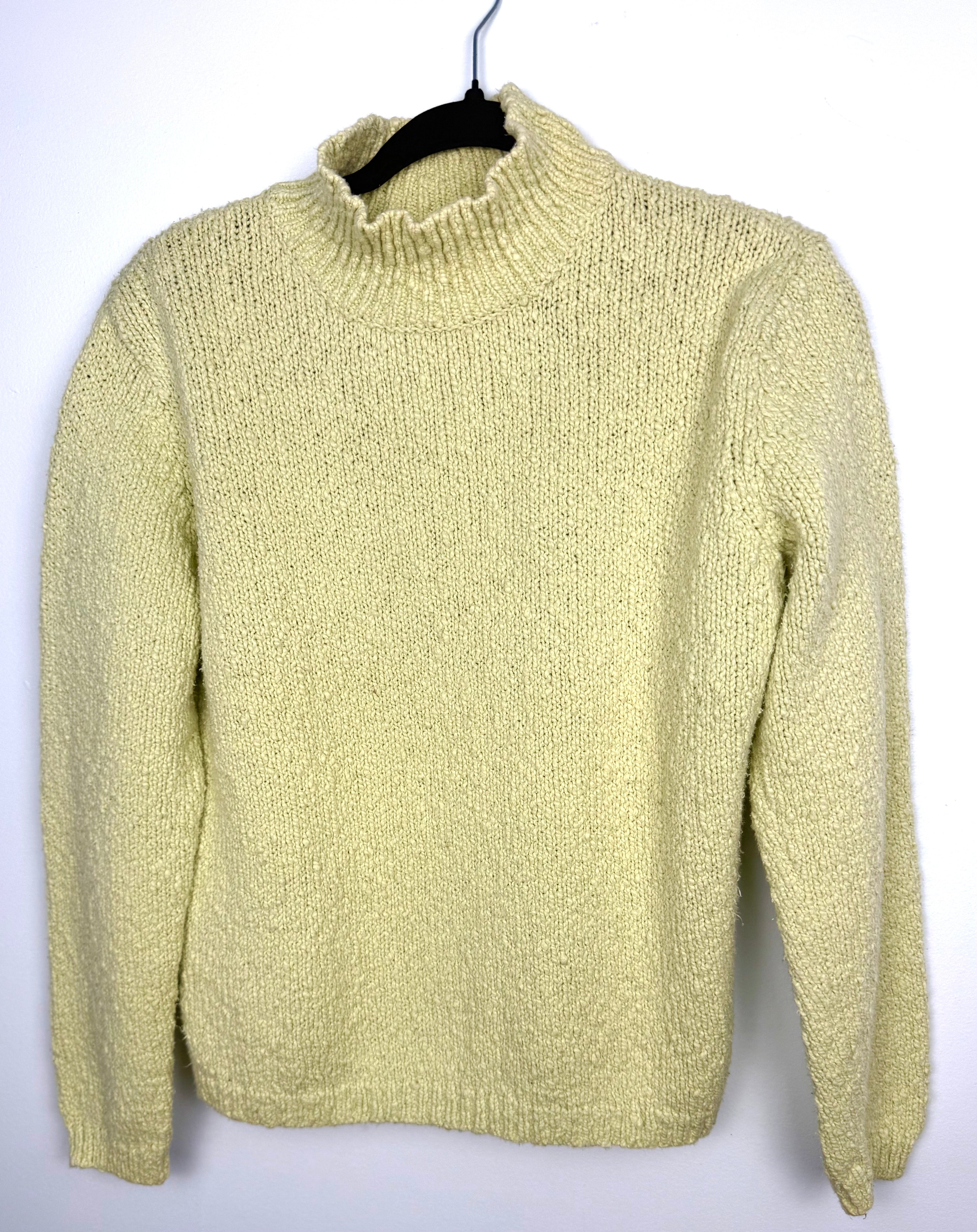 Talbots 100% Cotton Chunky Knit Sweater at Blue Sparrow Shop on hanger
