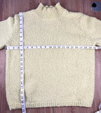 Talbots 100% Cotton Chunky Knit Sweater at Blue Sparrow Shop measuring 40" bust and 21" shoulder to hem 
