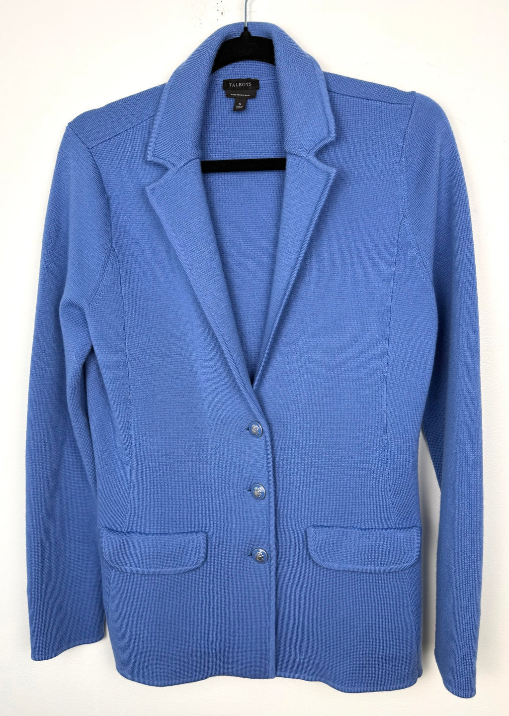 Talbots 100% Pure Merino Wool Sweater Blazer | Size S at Blue Sparrow Shop 
